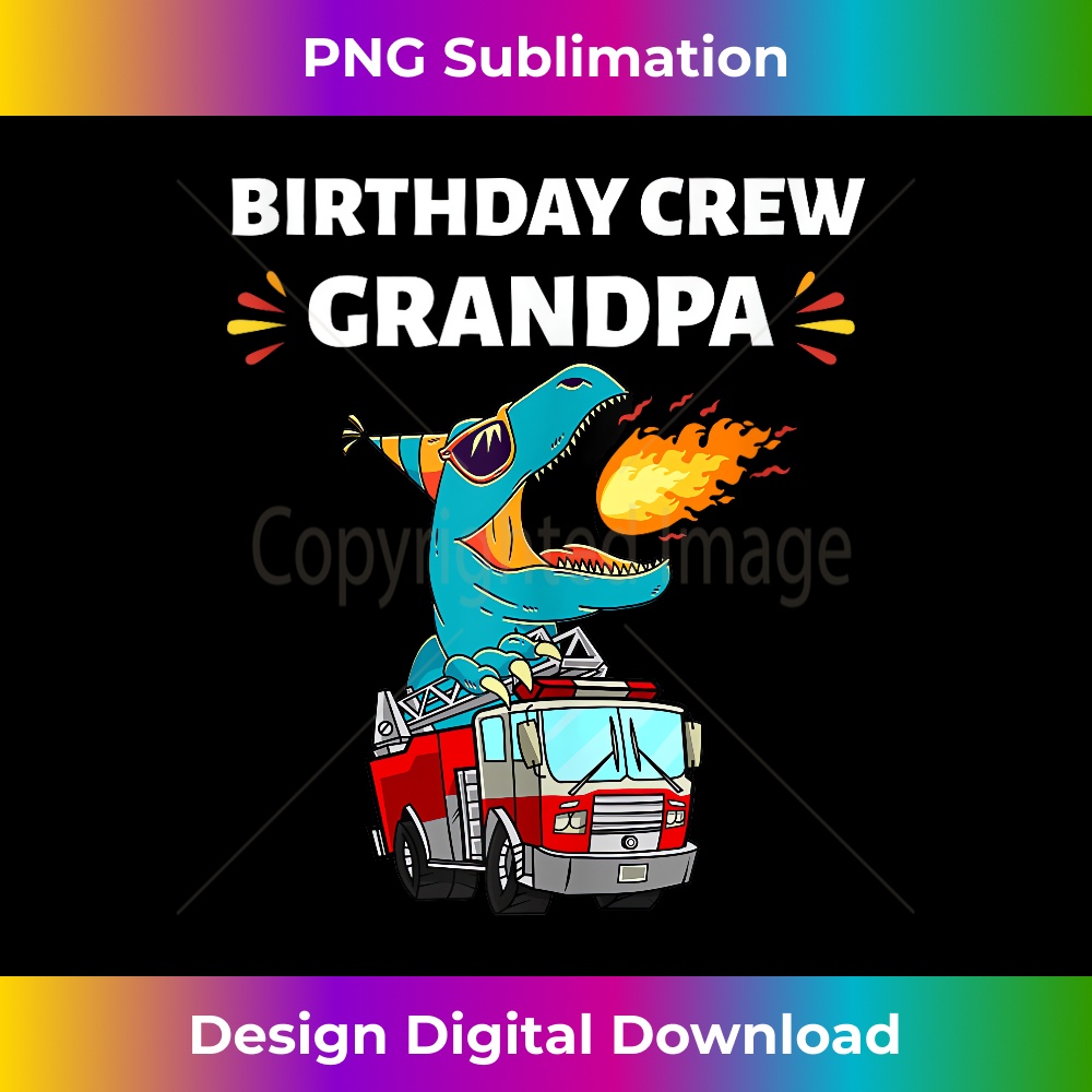 TX-20231130-2034_Grandpa Birthday Crew Fire Truck Firefighter Fireman Party Tank Top 0456.jpg