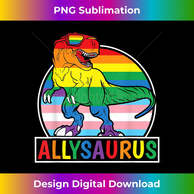 KB-20231130-518_Funny LGBT Dinosaur T Rex Gay Pride Dino Allysaurus Rainbow 0157.jpg