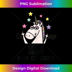 eat a giant bag of dicks unicorn tank top - sophisticated png sublimation file - spark your artistic genius