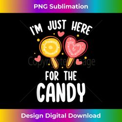 halloween trick or treat funny i'm just here for the candy tank top - sleek sublimation png download - tailor-made for sublimation craftsmanship