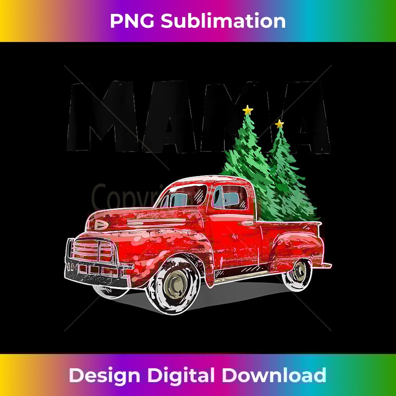 CC-20231211-775_Mama Red Truck Christmas Tree Funny Farm Wagon X-mas Outfit Tank Top 0779.jpg