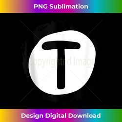 letter t funny chipmunk group matching halloween costume tank top - edgy sublimation digital file - channel your creative rebel