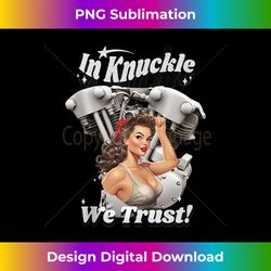 hd motorcycle vtwin knucklehead in knuckle we trust dg11 tank top - vibrant sublimation digital download - customize with flair