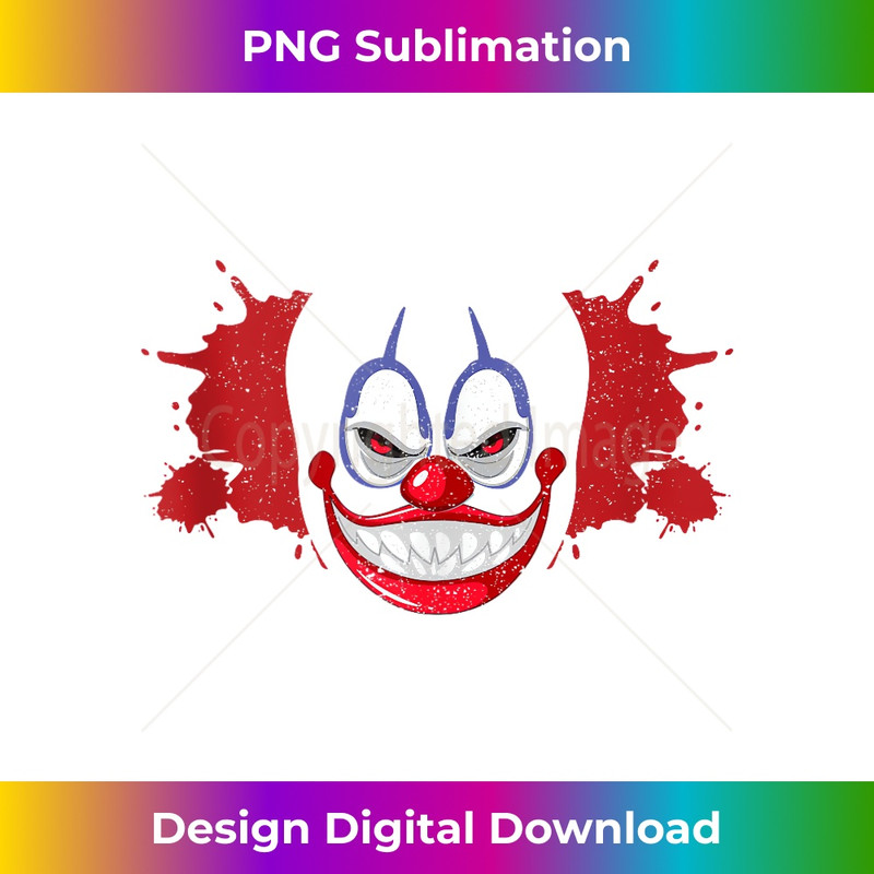 IS-20231211-1059_Scary Creepy Clown Face Halloween Clowns Nose Makeup Funny Tank Top 1063.jpg