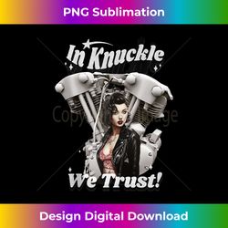 hd motorcycle vtwin knucklehead in knuckle we trust dg23 tank top - edgy sublimation digital file - chic, bold, and uncompromising