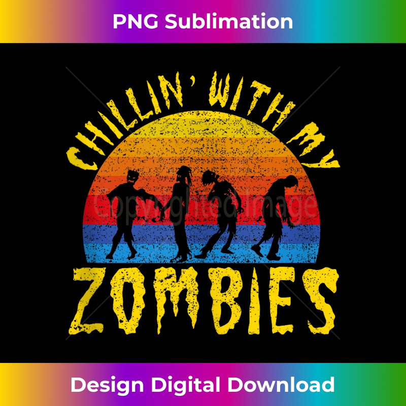 KP-20231211-131_Chillin With My Zombies Funny Halloween Zombie Lover Creepy Tank Top 0133.jpg
