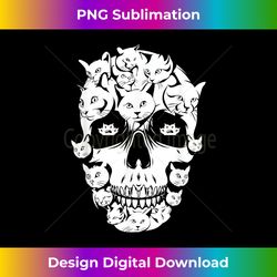 scary halloween cat skull costume black cat kitty skeleton - minimalist sublimation digital file - customize with flair