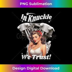 hd motorcycle vtwin knucklehead in knuckle we trust dg4 tank top - artisanal sublimation png file - channel your creative rebel