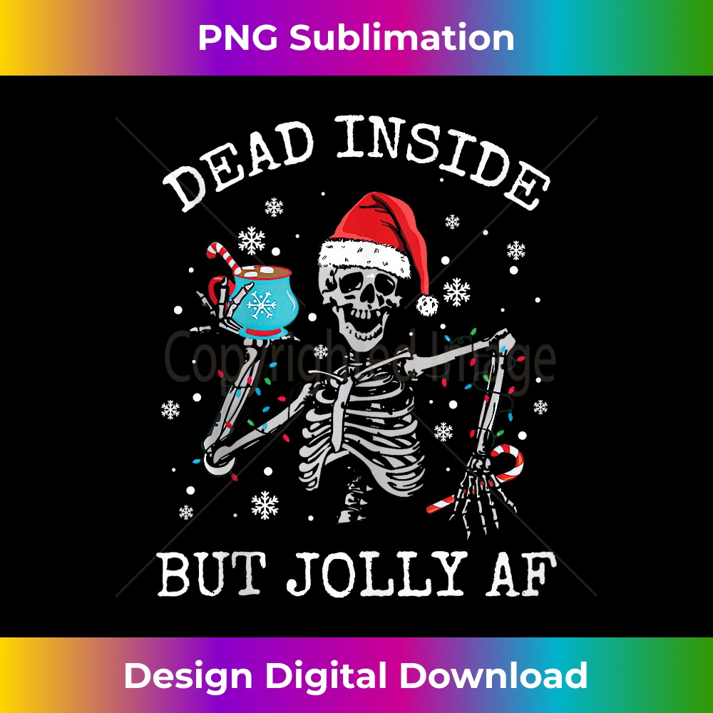 RY-20231211-219_Dead Inside But Jolly AF Coffee Drinking Christmas Light Tank Top 0222.jpg