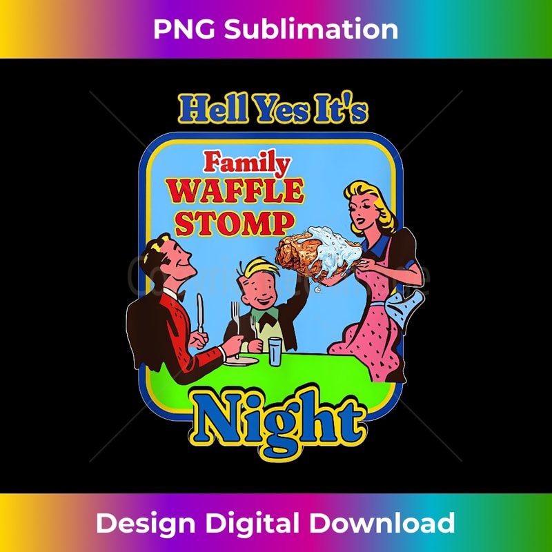 SE-20231211-1020_Retro Hell Yes It's Family Waffle Stomp Night Vintage Tank Top 1024.jpg