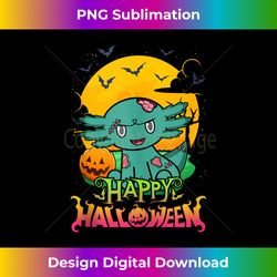 axolotl zombie trick or treat halloween costume tank top - deluxe png sublimation download - infuse everyday with a celebratory spirit