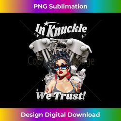 hd motorcycle vtwin knucklehead in knuckle we trust dg55 tank top - edgy sublimation digital file - craft with boldness and assurance