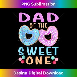 dad of sweet one 1st first birthday matching family donut tank top - vibrant sublimation digital download - challenge creative boundaries