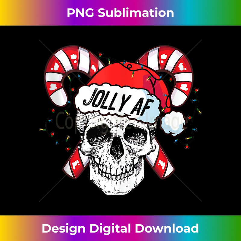 VH-20231211-221_Dead Inside But Jolly AF Skeleton Santa Christmas Pajamas Tank Top 0224.jpg