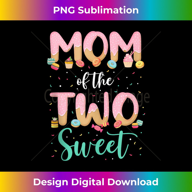 WE-20231211-835_Mom Of The Two Sweet Birthday Girl Donut Family Matching Tank Top 0839.jpg