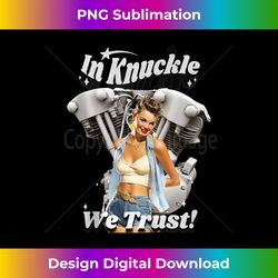 hd motorcycle vtwin knucklehead in knuckle we trust dg118 tank top - sleek sublimation png download - channel your creative rebel