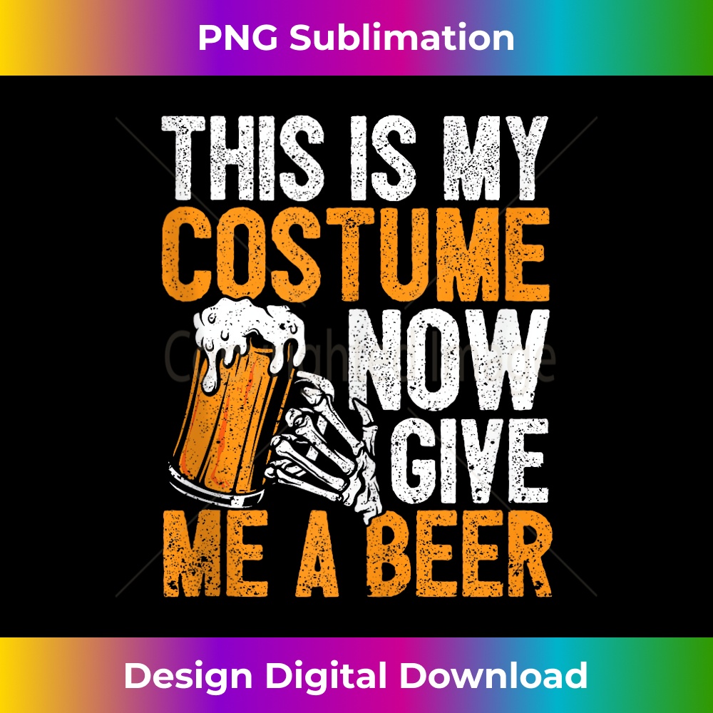 YE-20231211-1195_This Is My Costume Now Give Me A Beer Halloween Skeleton Tank Top 1199.jpg