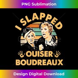 womens i slapped ouiser boudreaux vintage v-neck 1 - classic sublimation png file - elevate your style with intricate details