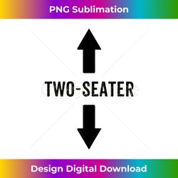 mens two seater 2 seater dad funny gift tank top - sleek sublimation png download - infuse everyday with a celebratory spirit