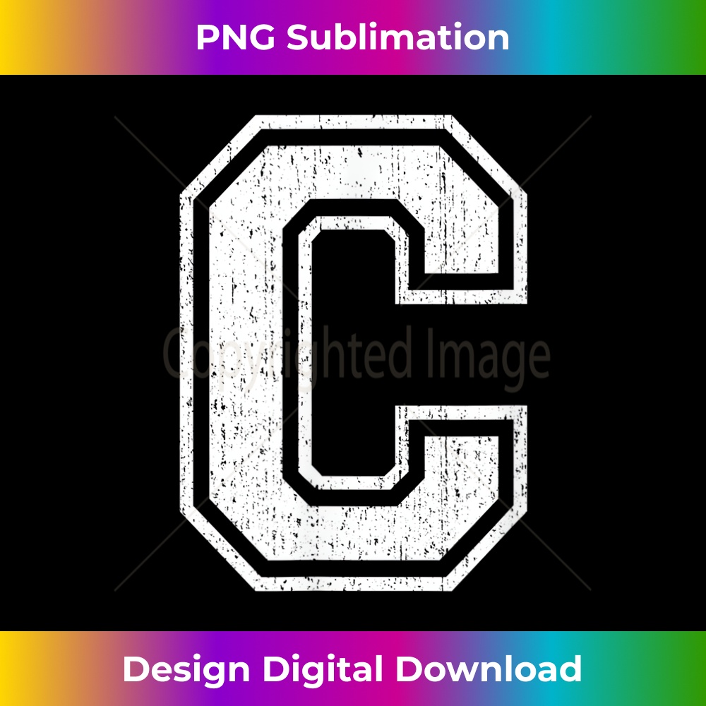 EY-20231212-8605_Letter C Capital Alphabet Varsity Distressed Monogram 8624.jpg