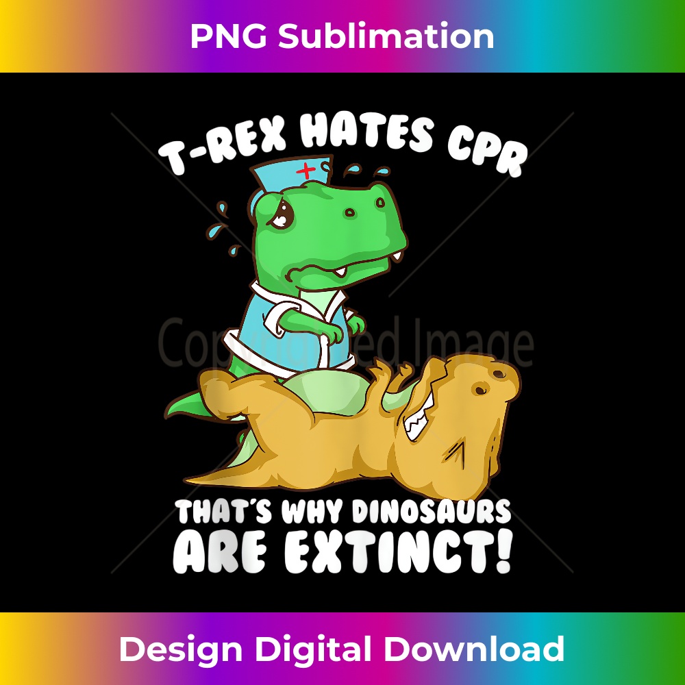 AR-20231212-5611_Funny T-rex Hates CPR Gift Men Women Cool Dinosaur Paramedic Tank Top 5627.jpg