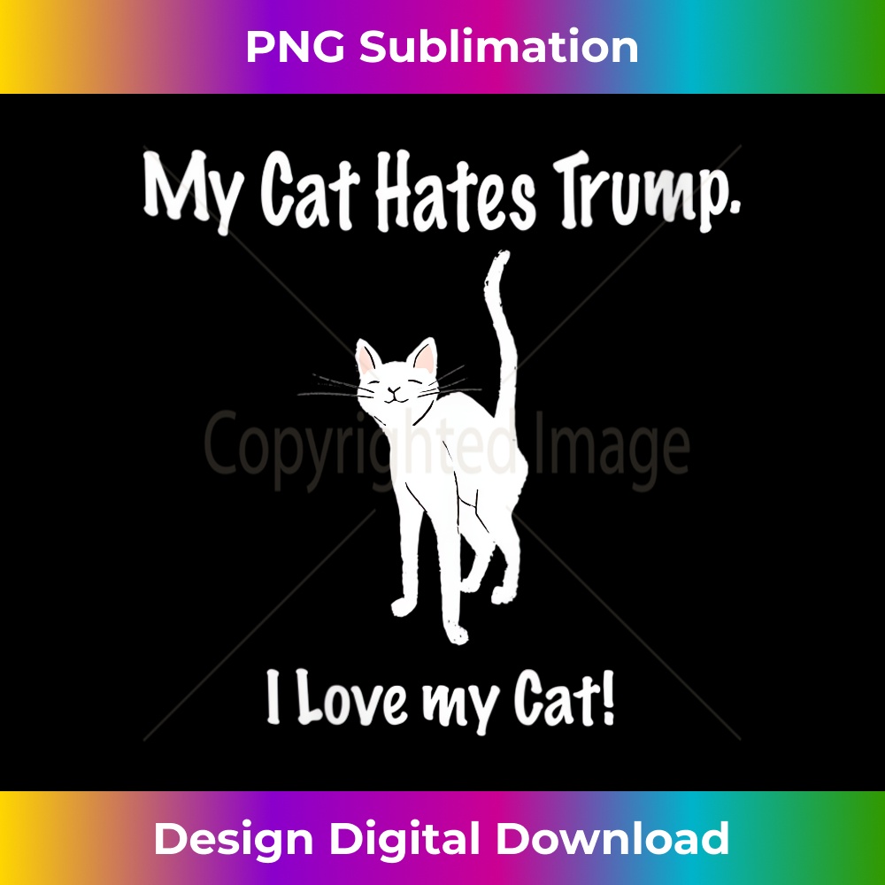 DD-20231212-13728_Womens My Cat Hates Trump Funny Saying Cats Image Anti Trump V-Neck 13767.jpg