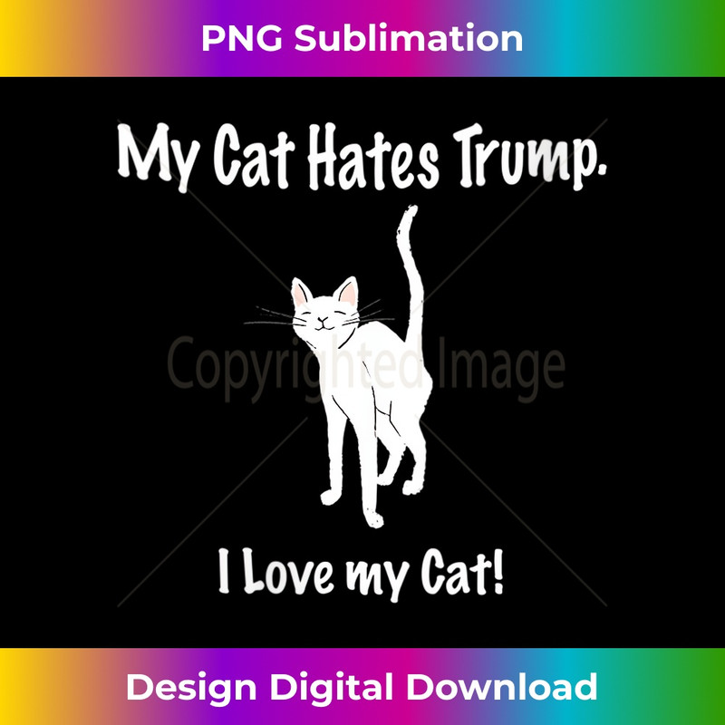 DD-20231212-13728_Womens My Cat Hates Trump Funny Saying Cats Image Anti Trump V-Neck 13767.jpg