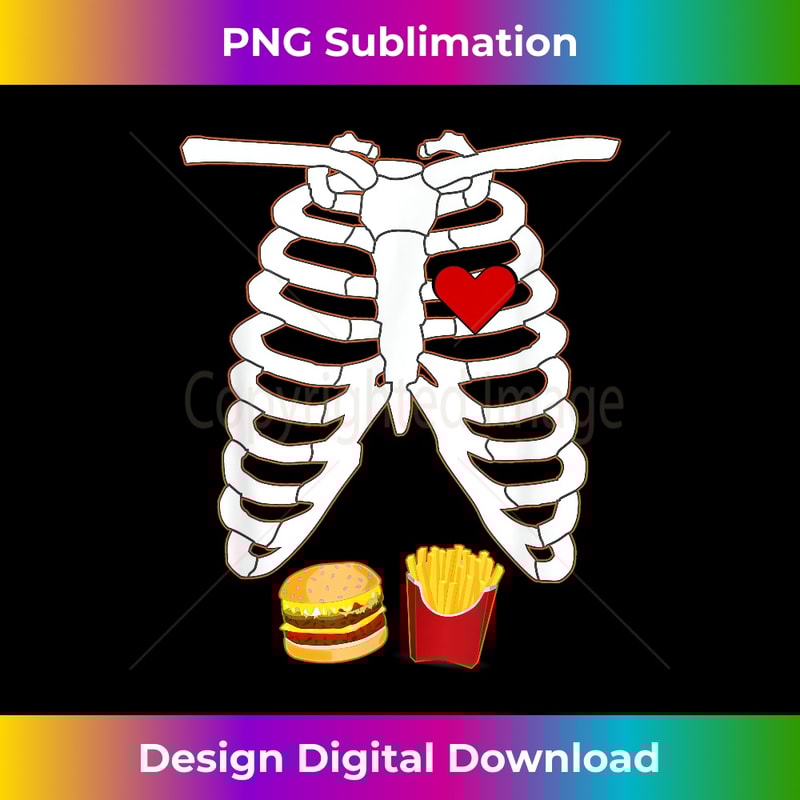 HO-20231212-5744_Funny X-Ray Skeleton Burger Fries T- Gift 5761.jpg