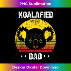 koalafied dad daddy dad jokes vintage koala for father's day tank top - bespoke sublimation digital file - lively and captivating visuals