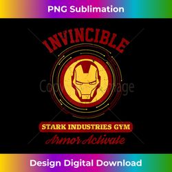 marvel iron man invincible stark industries gym tank top - deluxe png sublimation download - enhance your art with a dash of spice