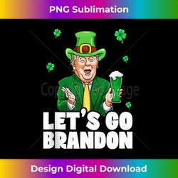 lets go brandon st patrick's day trump beer and america tank top - classic sublimation png file - elevate your style with intricate details