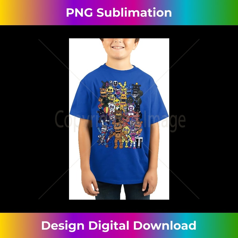 IZ-20231212-4260_Five Nights at Freddy's Printed Boys Graphic Tees 4272.jpg