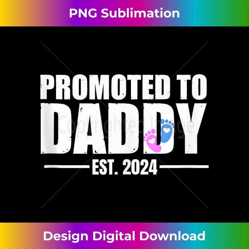 JQ-20231212-10648_Promoted to Daddy Est 2024 New Dad Father Fraternal Twins Tank Top 10675.jpg