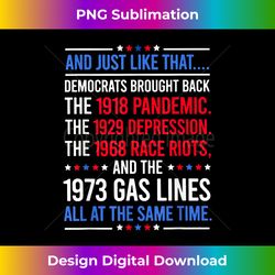 just like that democrats brought back all at the same time - edgy sublimation digital file - ideal for imaginative endeavors