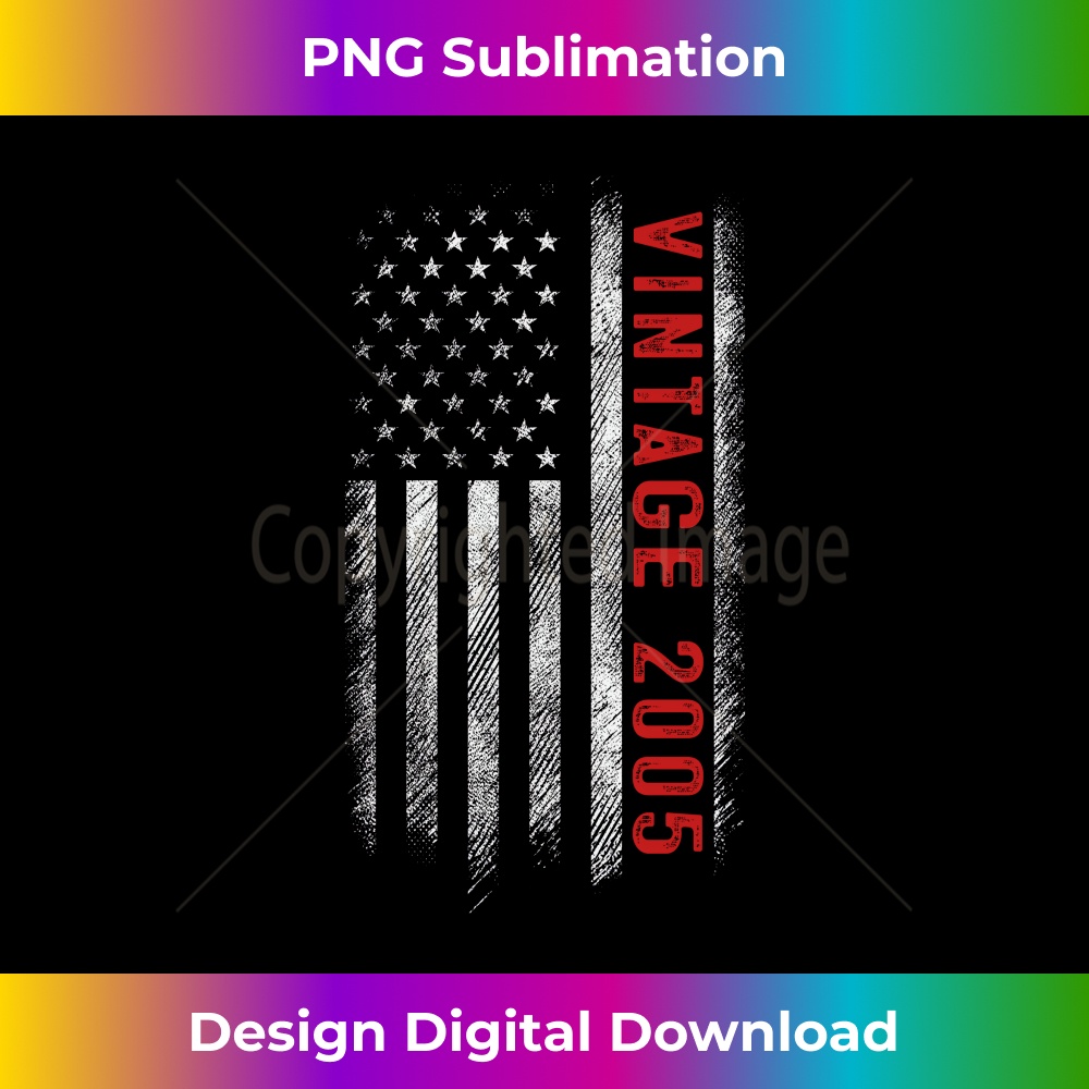 KM-20231212-362_American Flag 18 Years Old Vintage 2005 18th Birthday Men Long Sleeve 0365.jpg