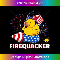 funny rubber duck firecracker fourth of july usa fireworks - urban sublimation png design - ideal for imaginative endeavors