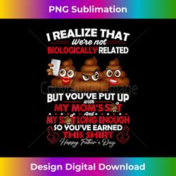 i realize that we're not biologically related father's day - minimalist sublimation digital file - enhance your art with a dash of spice