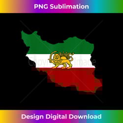 iran flag with a lion - contemporary png sublimation design - ideal for imaginative endeavors