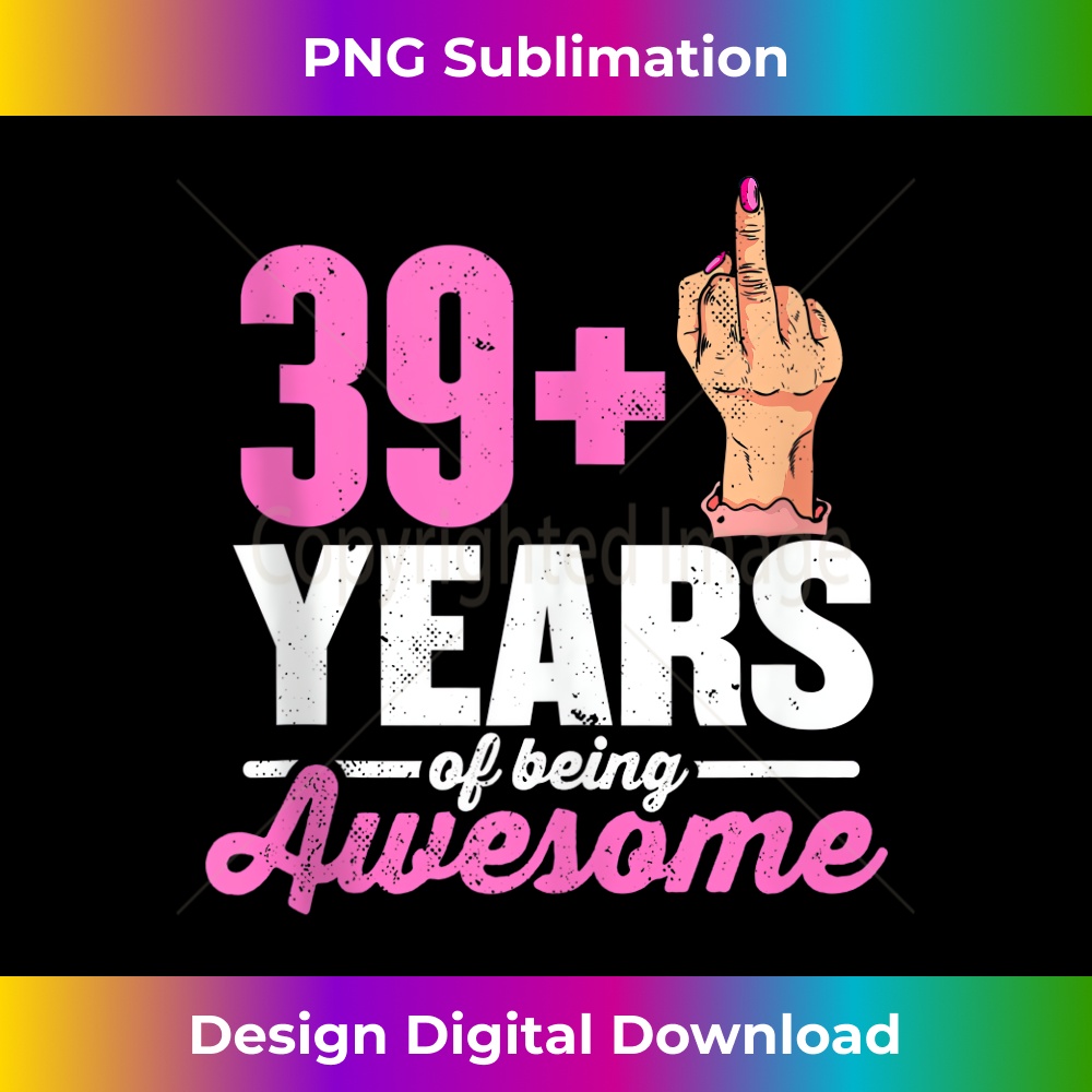 AT-20231212-6471_I am 39 plus 1 middle finger for a 40th Birthday Tank Top 6488.jpg