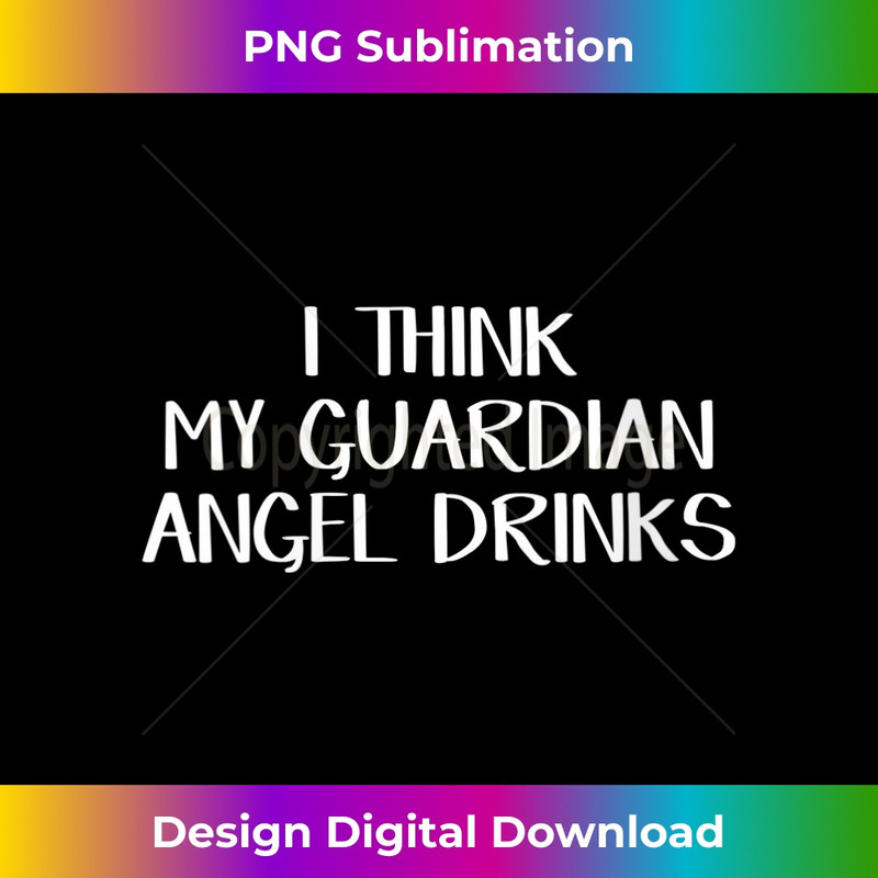 GP-20231212-13641_Womens I Think My Guardian Angel Drinks V-Neck 13680.jpg