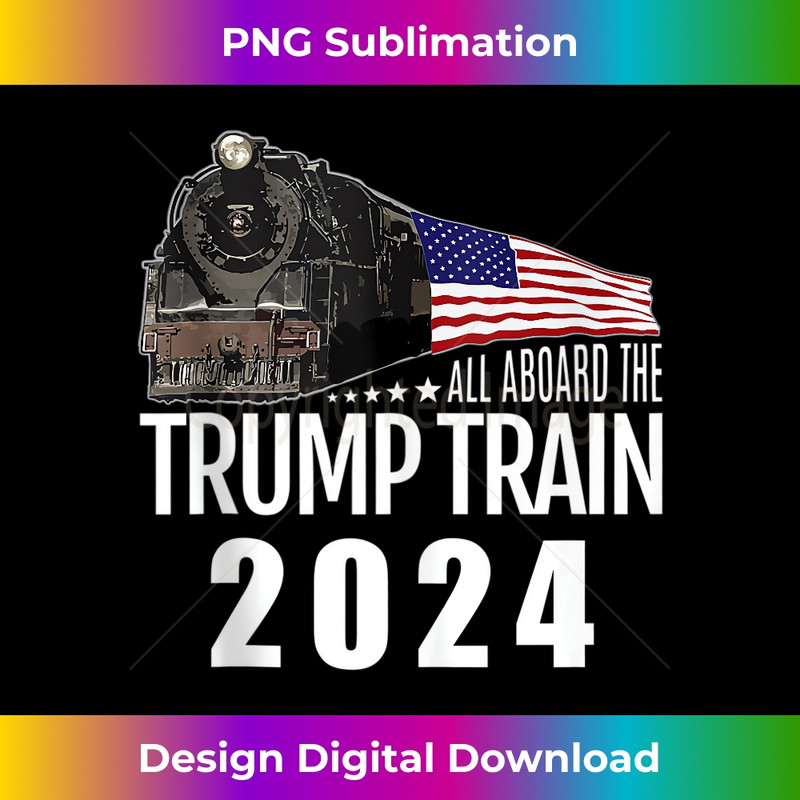 JW-20231212-294_All Aboard the Trump Train 2024 American Flag Tank Top 0296.jpg