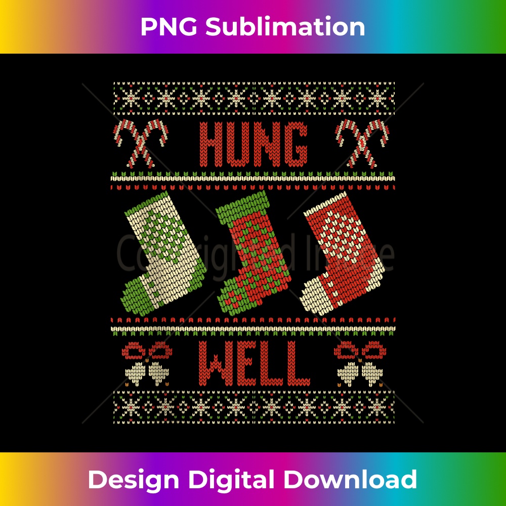 LF-20231212-5065_Funny Hung Well Christmas Stocking Ugly Xmas Sweater Pajama Tank Top 5079.jpg