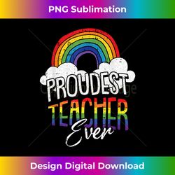 proud teacher gay pride teaching rainbow flag lgbt-q ally - luxe sublimation png download - infuse everyday with a celebratory spirit