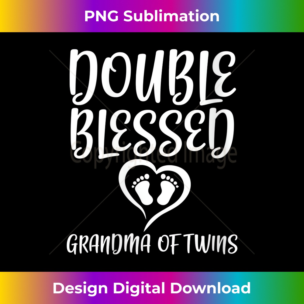 AD-20231201-5748_Womens Double Blessed Grandma Of Twins Gift for Grandma V-Neck 5760.jpg
