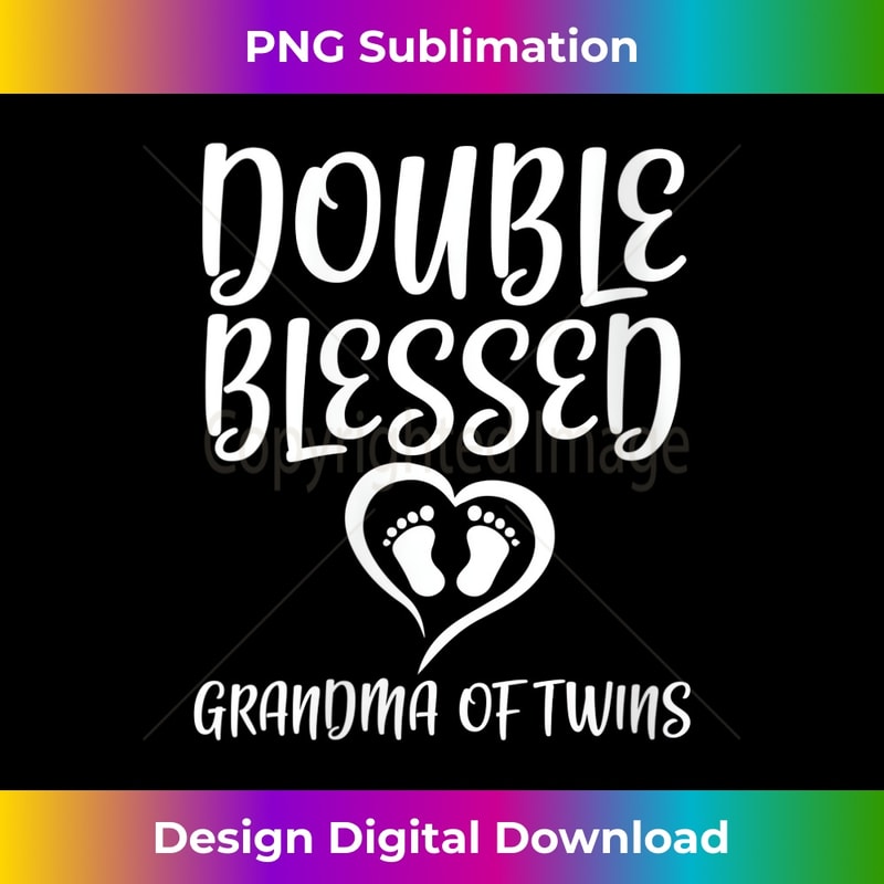 AD-20231201-5748_Womens Double Blessed Grandma Of Twins Gift for Grandma V-Neck 5760.jpg