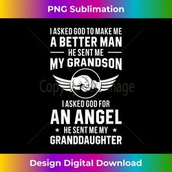 grandpa god sent me my grandson granddaughter - bohemian sublimation digital download - access the spectrum of sublimation artistry