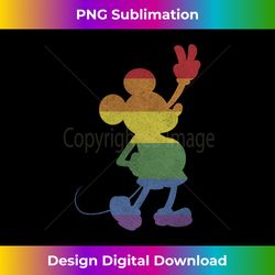 disney mickey and friends pride rainbow stripe mickey long sleeve - bohemian sublimation digital download - access the spectrum of sublimation artistry