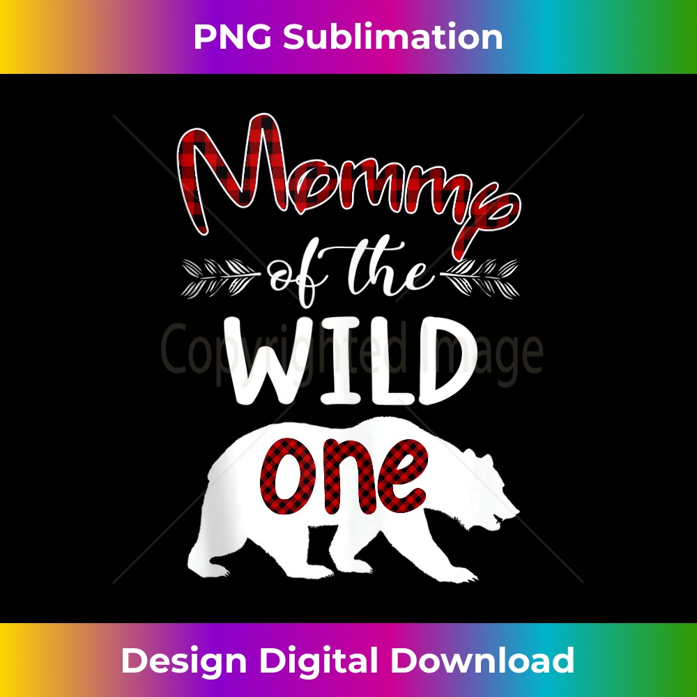 CN-20231201-3767_Mommy Bear Of The Wild One Plaid Birthday Gifts Tank Top 3774.jpg