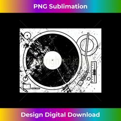distressed record player turntable vinyl dj - bespoke sublimation digital file - rapidly innovate your artistic vision