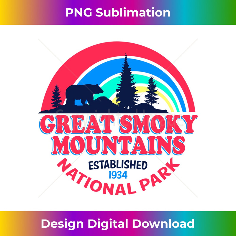 DP-20231201-2088_Great Smoky Mountains National Park Retro Bear Long Sleeve 2091.jpg